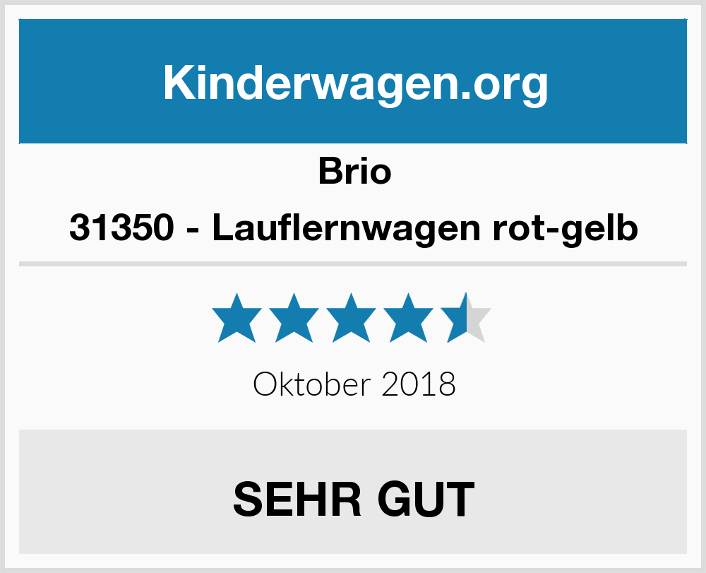 rot/gelb 8891292 Neu BRIO Lauflernwagen 