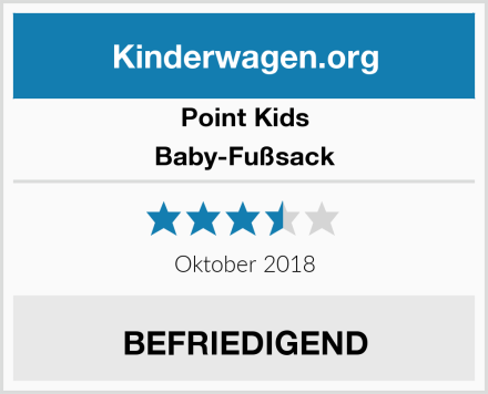 point-kids Baby-Fußsack Test