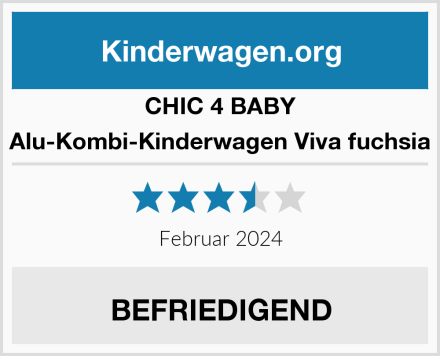 CHIC 4 BABY Alu-Kombi-Kinderwagen Viva fuchsia Test