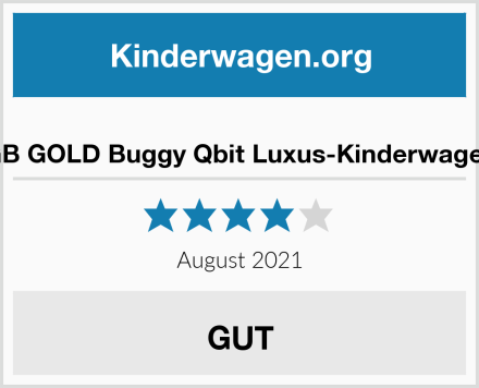 GB GOLD Buggy Qbit Luxus-Kinderwagen Test