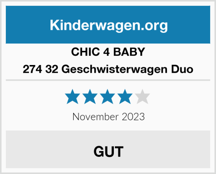 CHIC 4 BABY 274 32 Geschwisterwagen Duo Test